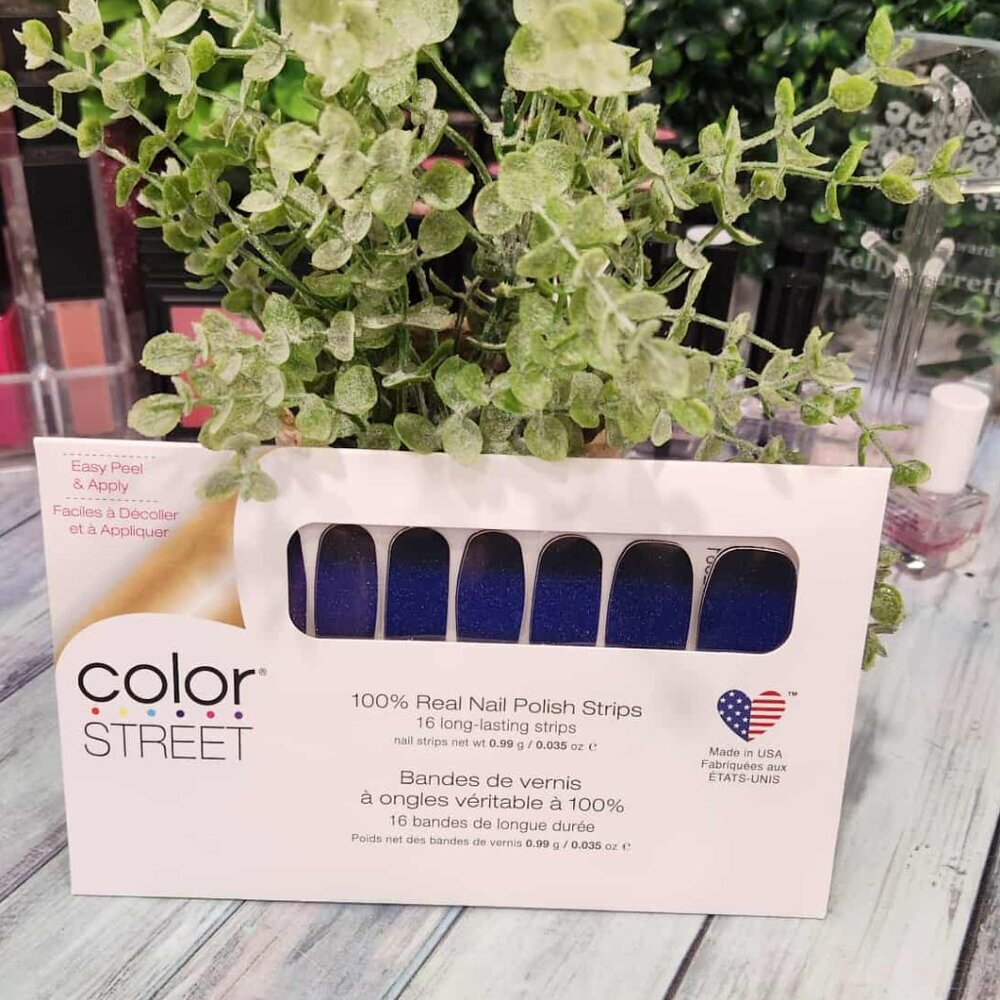 Color Street Blue Press On Nail Design Bundle